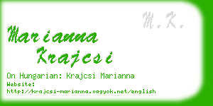 marianna krajcsi business card